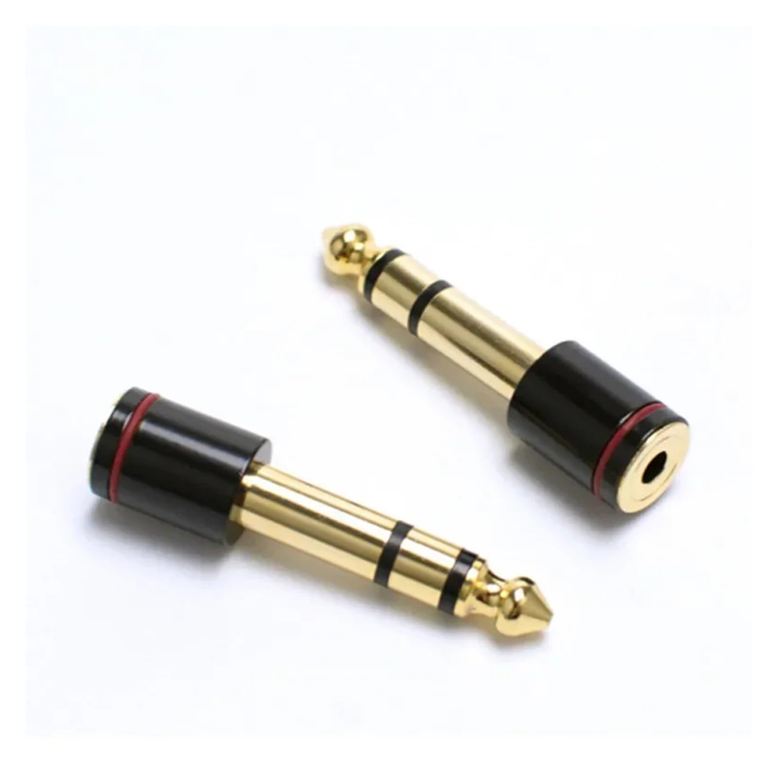 lowmountainswere HFHYDZSW 6.35mm to 3.5mm Adapter Headphone Amplifier Audio Adapter Microphone Connector AUX Guitar 6.35 6.5 to 3.5 Plug(10pcs)