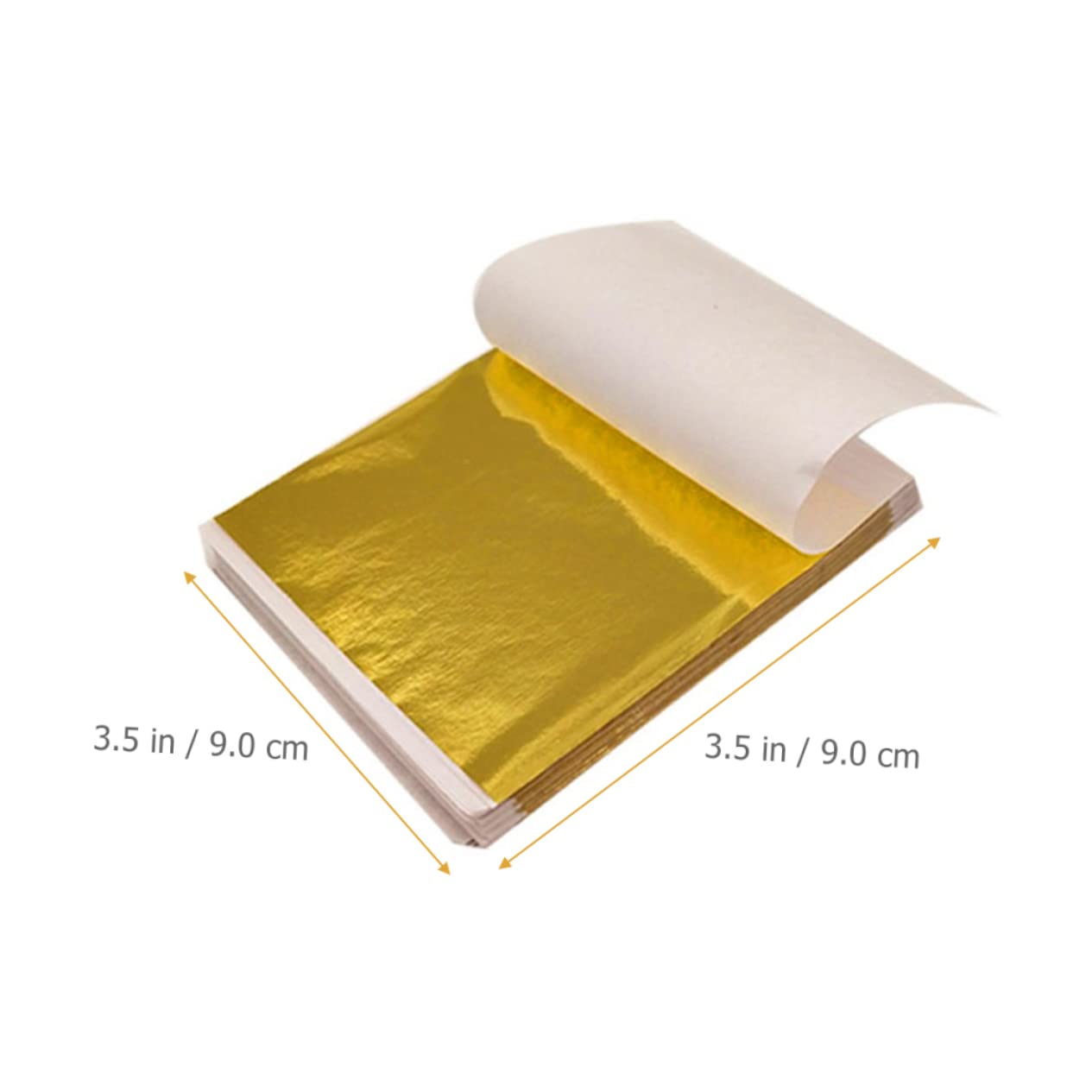 Housoutil 900 Blatt Goldfolien Flocken Imitation Blattgold in Gold Silber Roségold Vielseitig für Basteln Vergoldung Kunstprojekte DIY Dekoration und Möbelveredelung