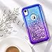 JAKPAK Case for iPhone XR Case Glitter Bling Sparkle for Girls Woman iPhone XR Case Heavy Duty Shockproof Full Body Protective Shell Hard PC Bumper and TPU Back Cover for iPhone XR 10R Blue Purple