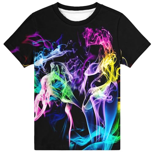 Image of Hgvoetty Boys Girls Graphic T-Shirts Kid 3D Casual Tops Tees for 6-16 Years