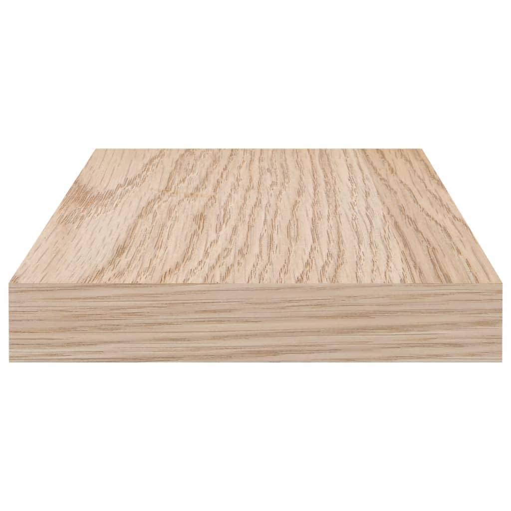 Juego de 4 estantes flotantes, 80 x 23,5 x 4 cm, madera de roble, soporte invisible, estantería de pared DIY para salón, dormitorio, baño, cocina
