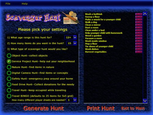 Miniatura 8 de Riddle Me Scavenger and Treasure Hunt Clue Software for Windows Download