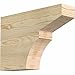 Ekena Millwork RFT04X12X18MON00RDF Monterey Rough Sawn Rustic Wood Rafter Tails