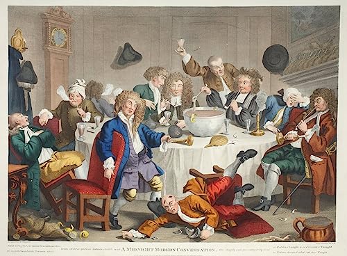 William Hogarth une conversation moderne de minuit affiches et gravures décoration salon