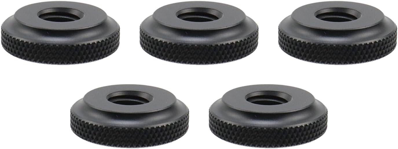 5Pcs 25mm Diameter 3/8" Female Thumb Wheel Lock Nut Adapter