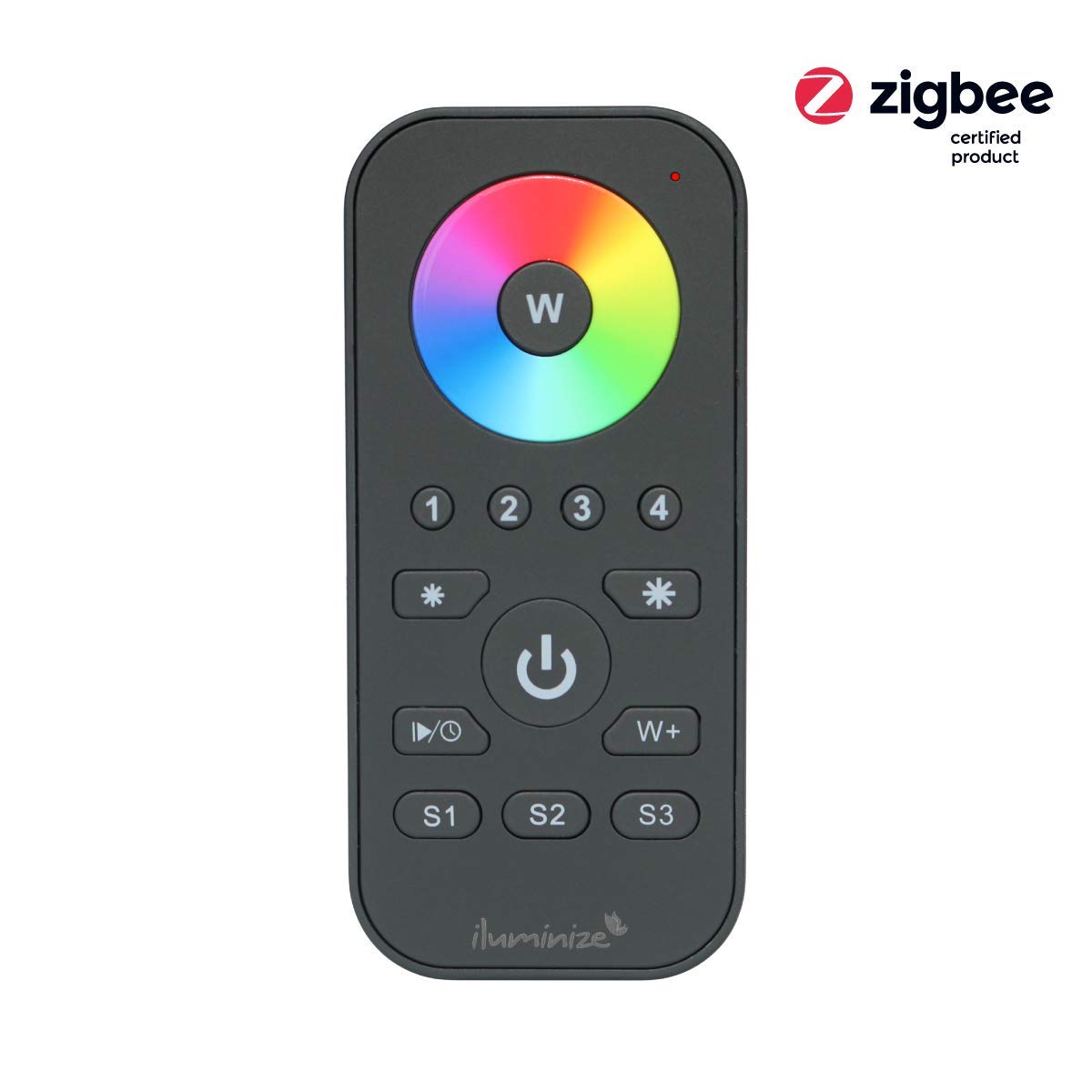 iluminize Zigbee 3.0 Remote Control Mini with Touchlink for RGB/RGB+W/RGBW/RGB+CCT LEDs, 4 Zones (for RGB/RGB+W/RGBW/RGB+CCT LEDs) - Image 2