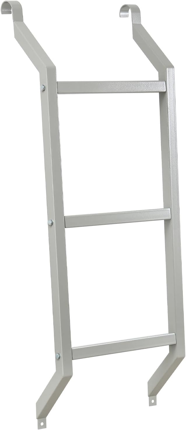 Egress Ladder 3-Step Basement, 300LBS Load Capacity Metal Egress Window Ladder with for Egress Window Well