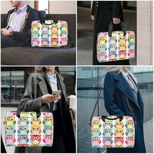 Maletín para portátil 15.6 pulg con diseño búho miniatura 2