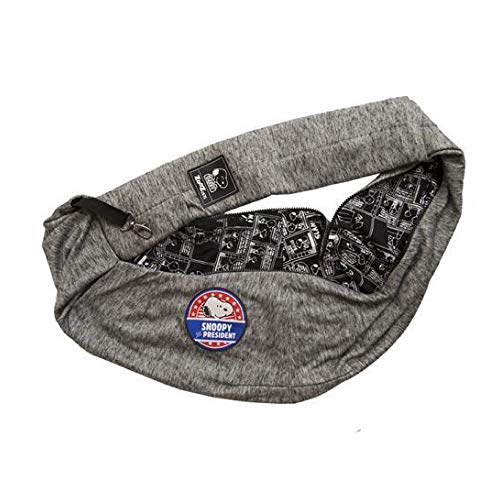 Bolsa Sling Zooz Pets Snoopy President Grafite