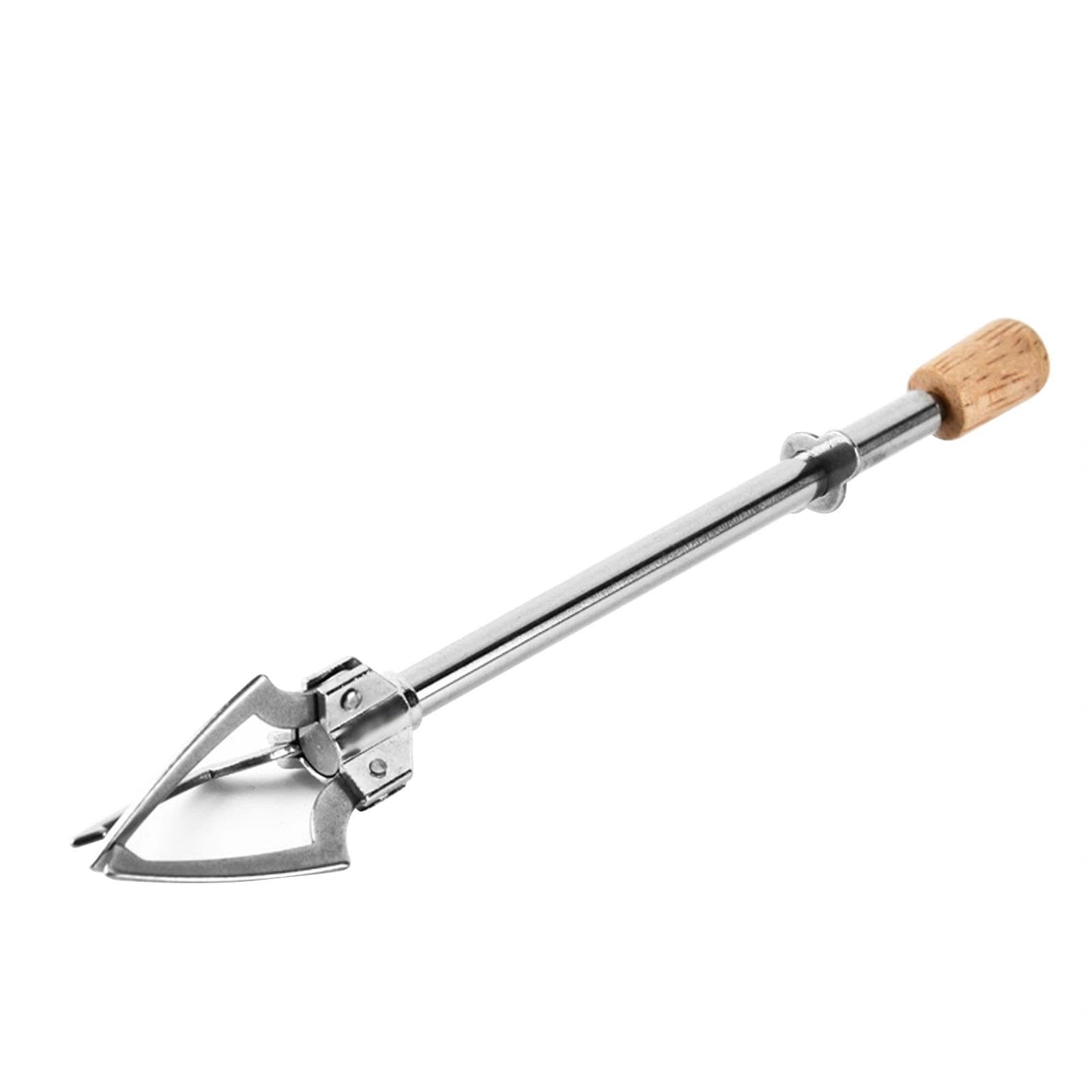 JYTDBCS Three-pronged Food Clip, Olives Pickled Onions Utensil, Telescopic Ice Cube Grabber, Stainless Steel Pickle Fork, Multifunctional Food Clamp with Non-Slip Handle Pickle Fork