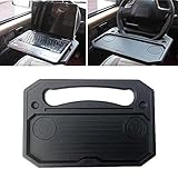 【Ampliamente Utilizado】 La bandeja del volante multifuncional es ideal para viajes de larga distancia, computadoras, viajes de negocios, uso de ocio y también es muy adecuada para viajar con su propio automóvil, especialmente familias con niños. También es una solución ideal para la oficina del automóvil.
