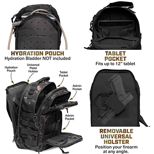 Tacticon Battlepack Lite | Tactical Everyday Sling Pack | Combat Veteran Owned Company | Edc Backpack Bag | 7L Bug Out Bags #TOP1
