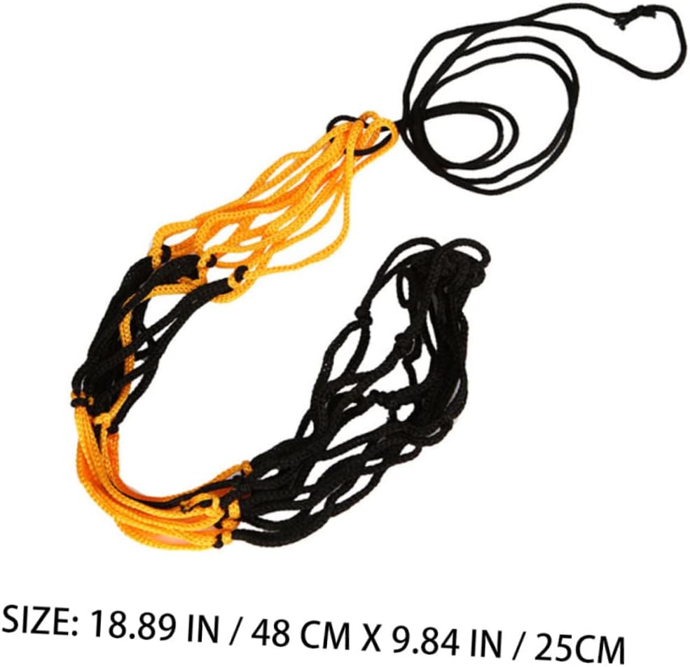 12Pcs Portable Basketball Bags Wear Resistant Mesh Net Bags for Sports Equipment Storage for Training Recreation and Playground Use
