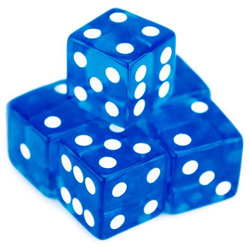 Brybelly 5 Count 19Mm Dice (Blue) #TOP8