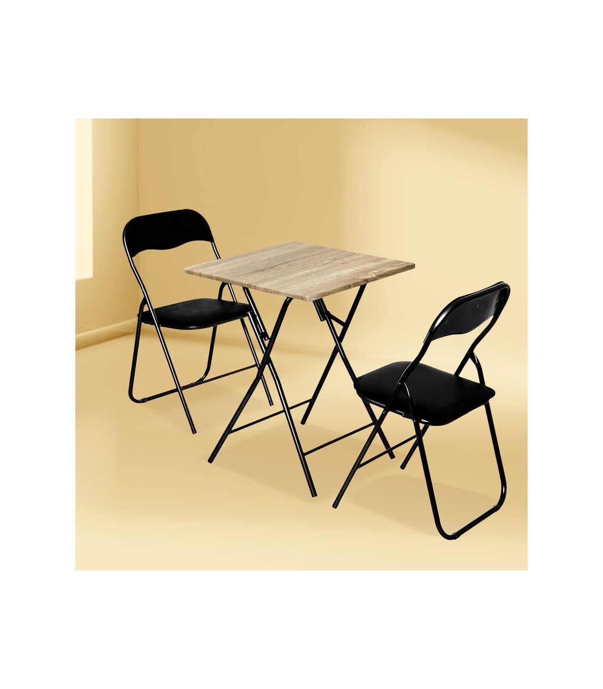 Five 5 simply smart Tavolo pieghevole 2 posti effetto legno