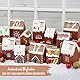 Papierdrachen DIY Adventskalender zum Basteln und Befüllen - Häuser Set - Lebkuchen Häuser - 24 bunte Falt-Schachteln zum Aufstellen und Dekorieren - 24 Boxen - Weihnachtsdorf - wiederverwendbar