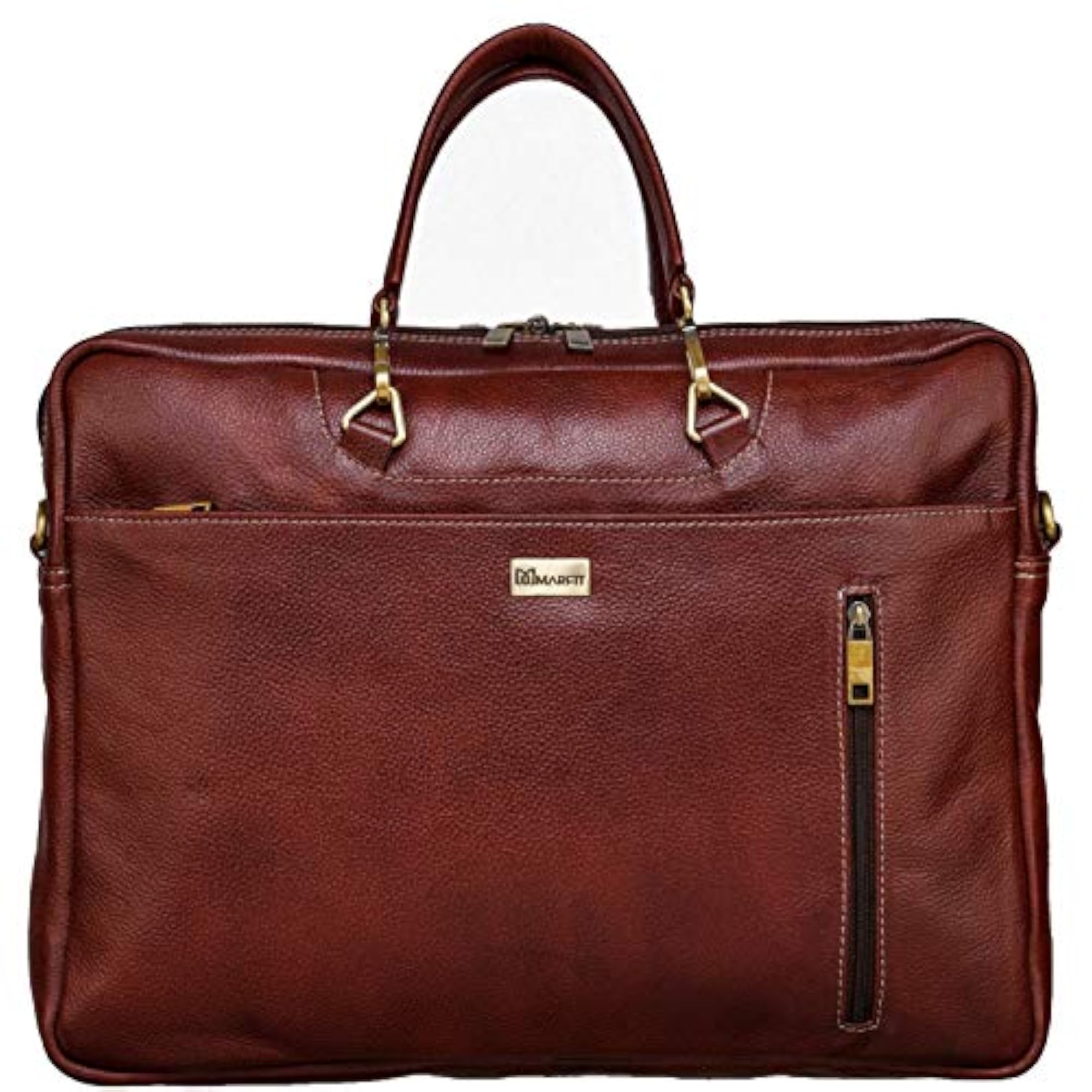 Women's Genuine Leather Messenger Bag in Brown