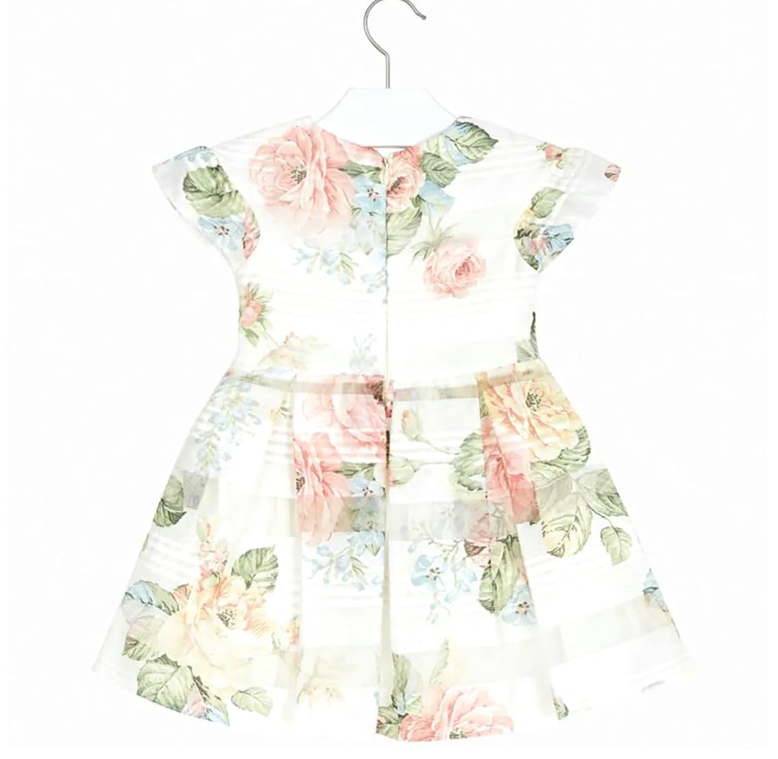 Mayoral Vestito Bambina 7 Anni – Abito Elegante a Fiori per Cerimonia, Matrimonio e Feste – Vestito Estivo Principessa con Gonna Svasata - 3930