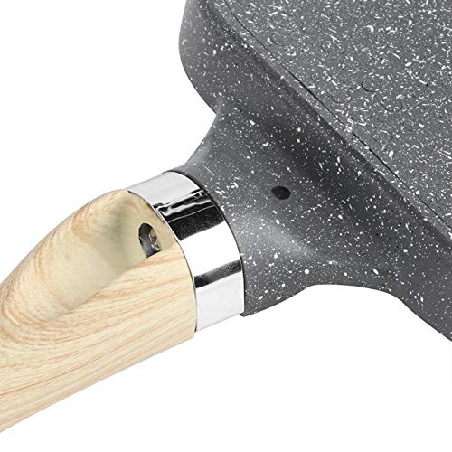 Non-Stick Frying Pan with 4 Hole, Omelet Burger Pancake Pan Induction Hob Compatible for Breakfast Home Cooking (Open-Fire Induction Cooker Type) Second Image