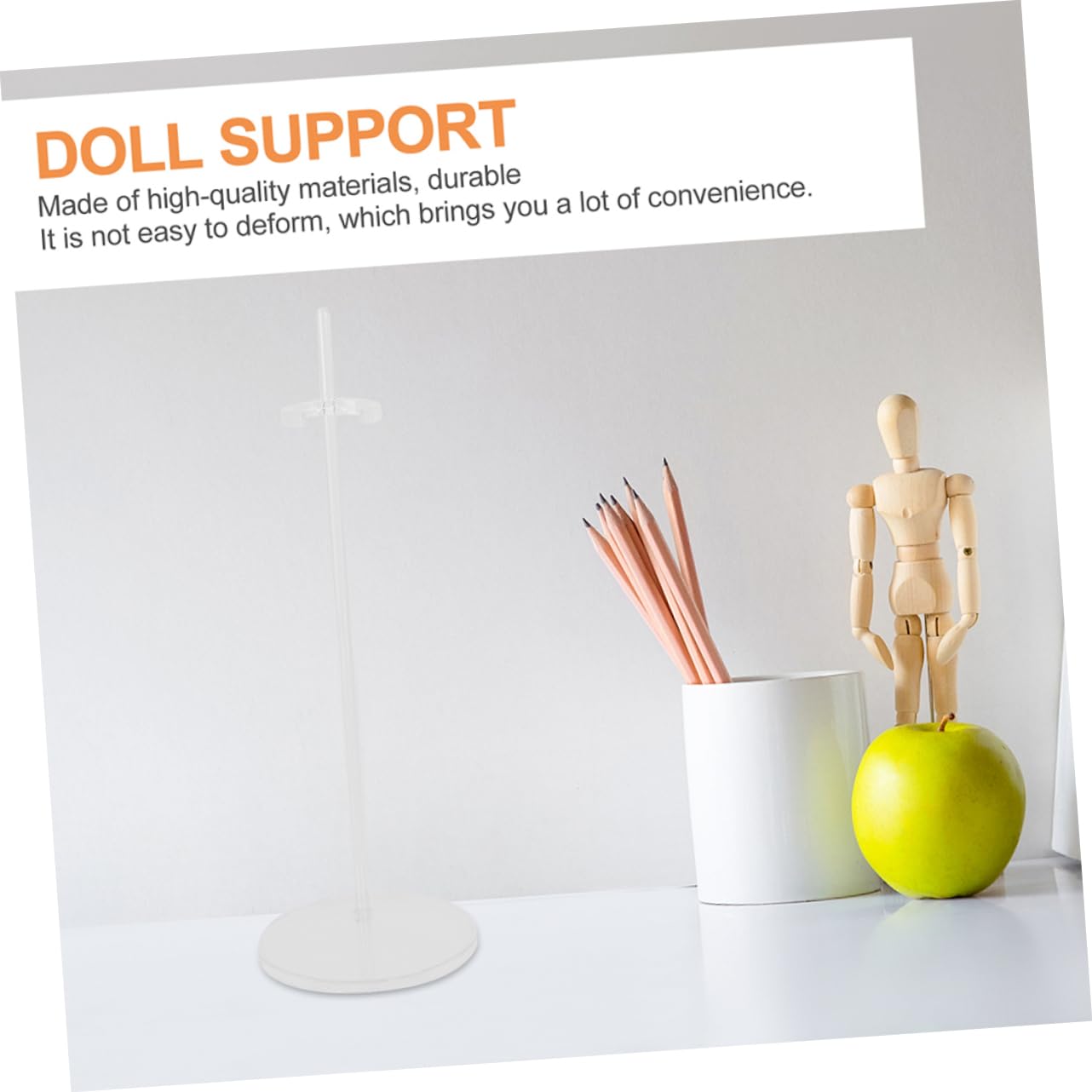 SUPVOX 10Pcs Transparent Doll Display Rack Sturdy Support Base for Dolls for Showcasing and Storing Your Doll Collection Doll Holder for Dolls