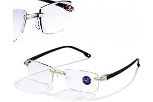 Color Glint Foldflat Anti-blue Progressive Far And Near Dual-Use Reading Glasses