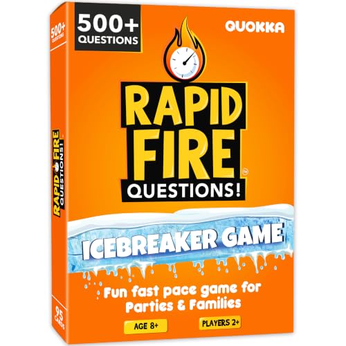 Quokka Icebreaker Cards with 500+ Questions - Adults Kids Family Conversation Cards Game - Break the...