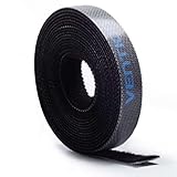 Organizer-Streifen – 1 m flexibler Streifen in Schwarz, ideal für das Management und die Organisation von Kabeln, hergestellt aus strapazierfähigem und robustem Material