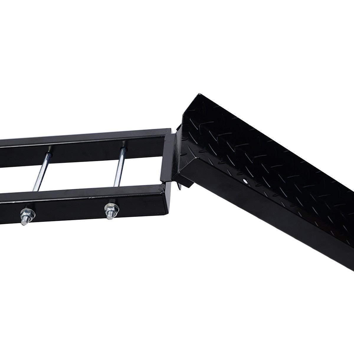 Goplus 500 lb Motorcycle Dirt Bike Scooter Carrier Hauler Hitch Mount Rack with Loading Ramp and