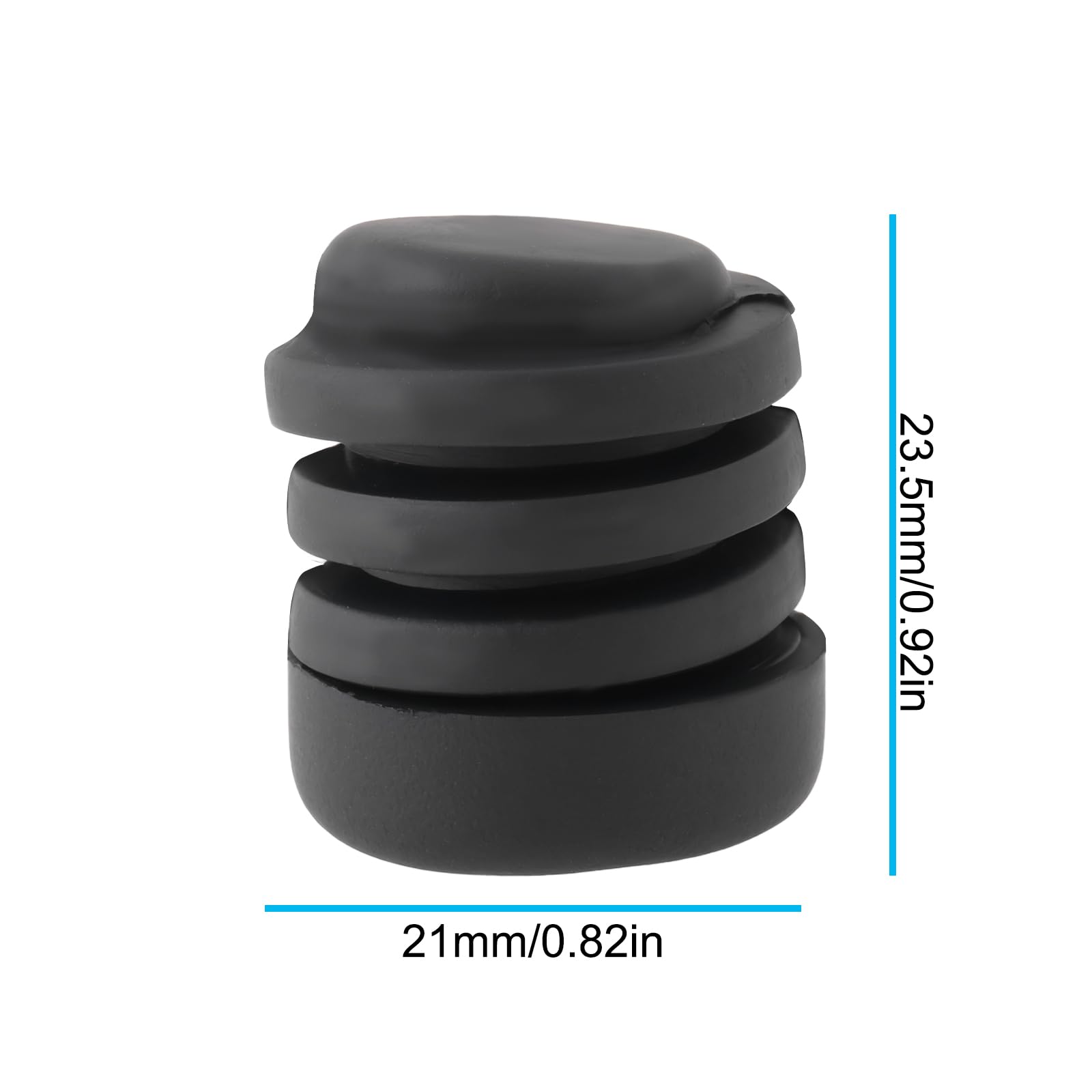 5 sztuk gumowych amortyzatorów/gumowych odbojników do maski silnika 23,5 x 21 mm, kompatybilne z Nissan