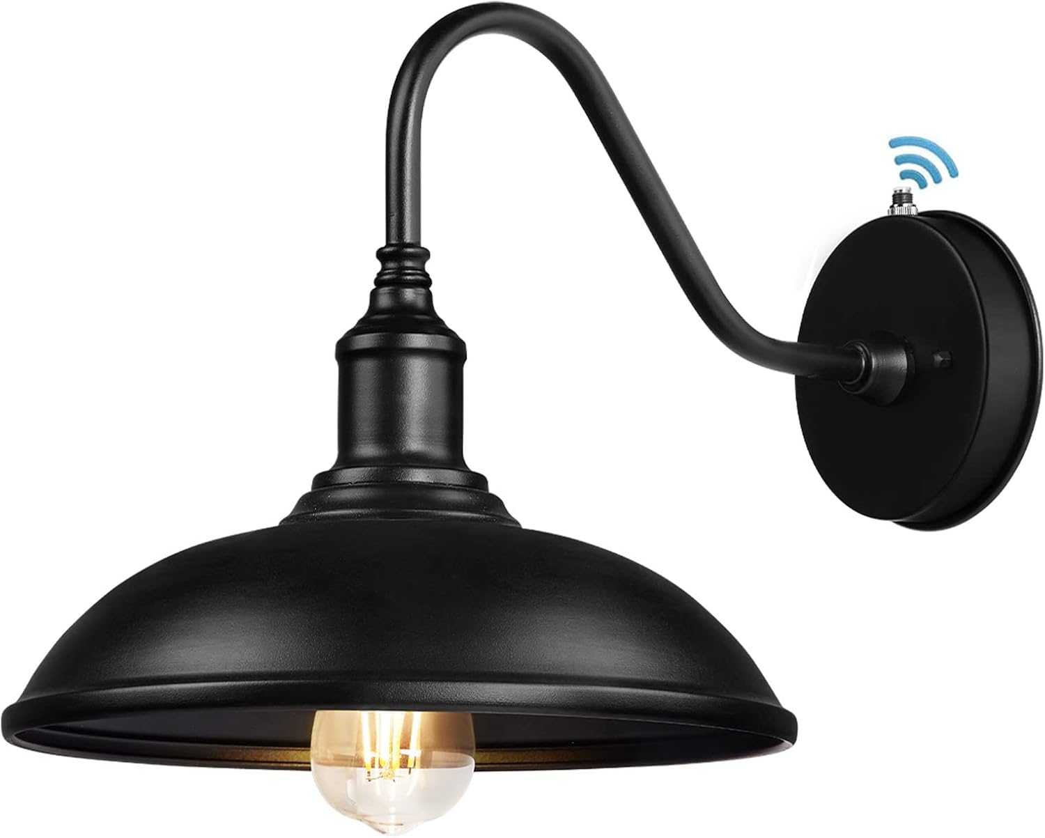 Naurham Dusk to Dawn Exterior Farmhouse Lighting Barn Light Fixture for