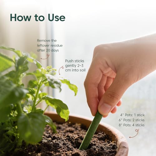 Image of Kyari Plant Fertilizer Sticks for Indoor Plants | All-Purpose Slow-Release Plant Food Sticks | Balanced Nutrition for Lush Leaves & Root Strength
