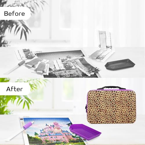 Image of ZORETCO Diamond Painting Storage, 60 Containers Diamond Art Kits for Adults | Diamond Art Storage Case with Tools, Portable Bead Organizer Box for Diamond Painting Accessories, Art Supplies