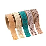 Travel Washi Tape Set (5 Rolls Per Unit) Each Roll Includes 16 Ft. Of Tape by Fun Express