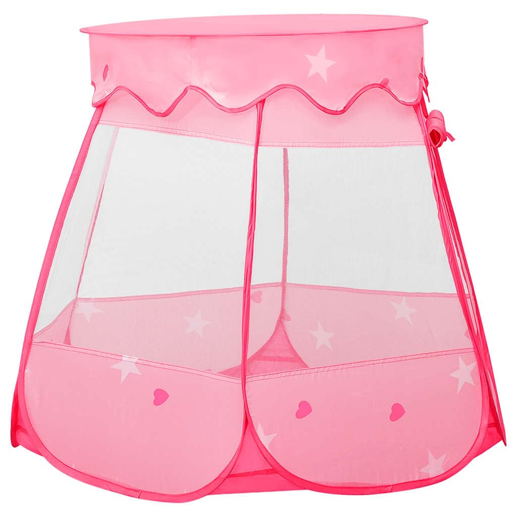 Mangloder Kinder-Spielzelt mit 250 Bällen Rosa 102x102x82 cm Spielhaus für Kinderzimmer Garten Outdoor, stabiles Material, leicht auf- und abbaubar, inklusive Tragetasche