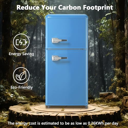 Janreay FLS-80G-BLUE Mini Refrigerator With Freezer 3.5 Cu.Ft thumb #6