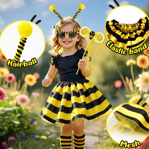 Disfraz de Abeja para Niñas 3-8 años con Alas y Tutu miniatura 4