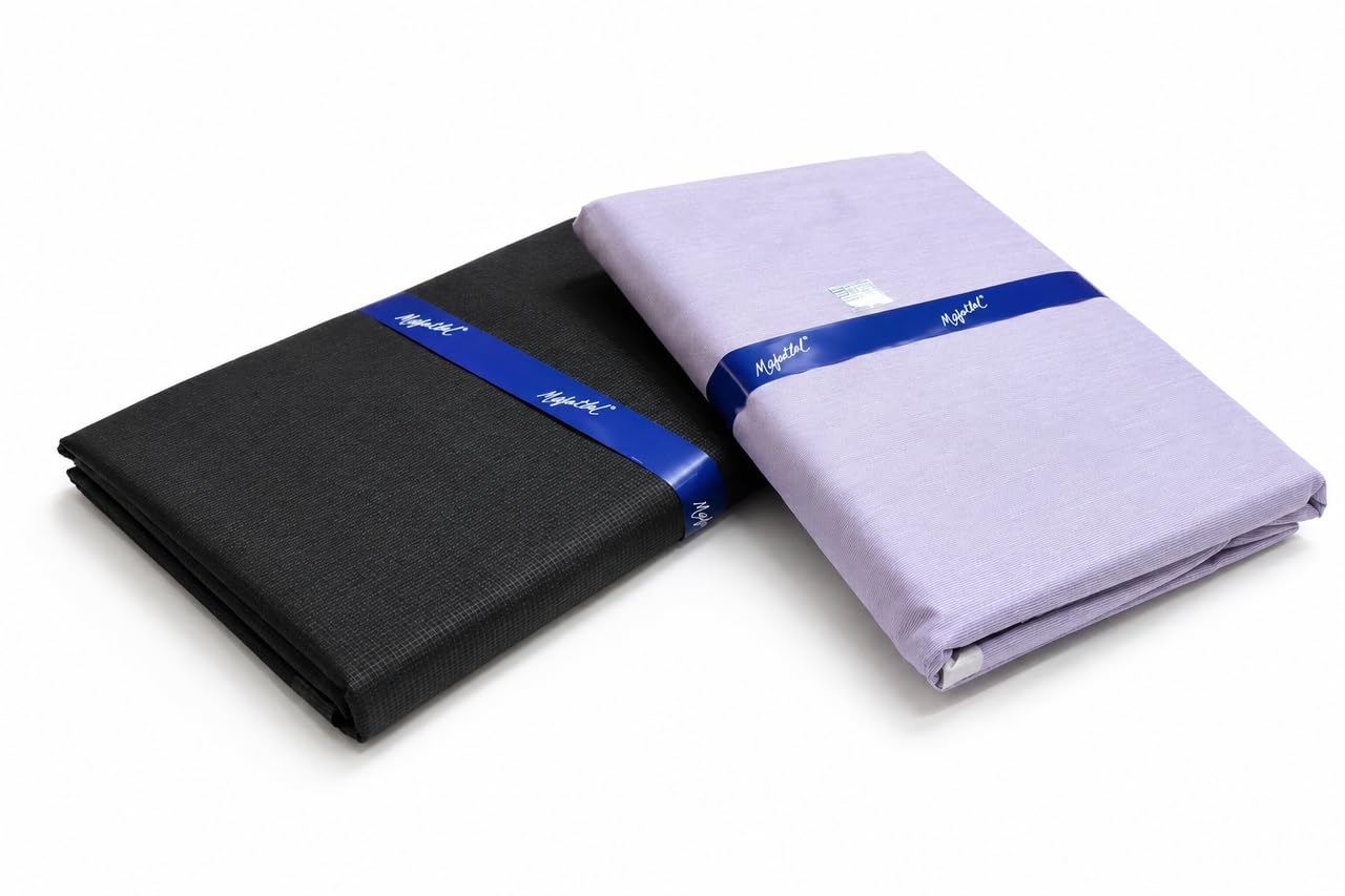 Mafatlal Pant Shirt Gift Pack | Unstitched Shirt And Trouser Fabric Set For Men Clothing Tailoring Material Combo Pack Suitable For Gifting Use | Pant 1.20 Meter Shirt 2.5 Meter-picture-15