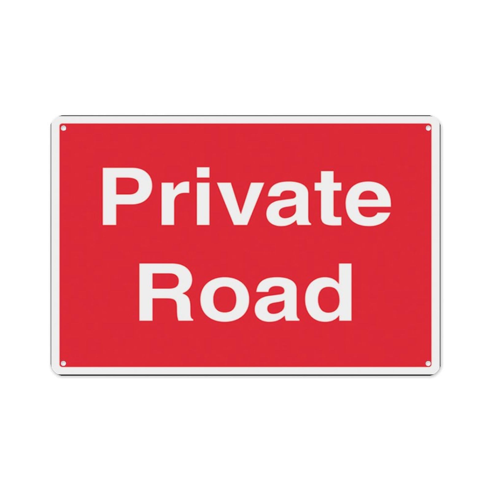 peiyeety Private Road Aluminum Tin Warning Signs For Home Outdoor Garden 8X12 Inches