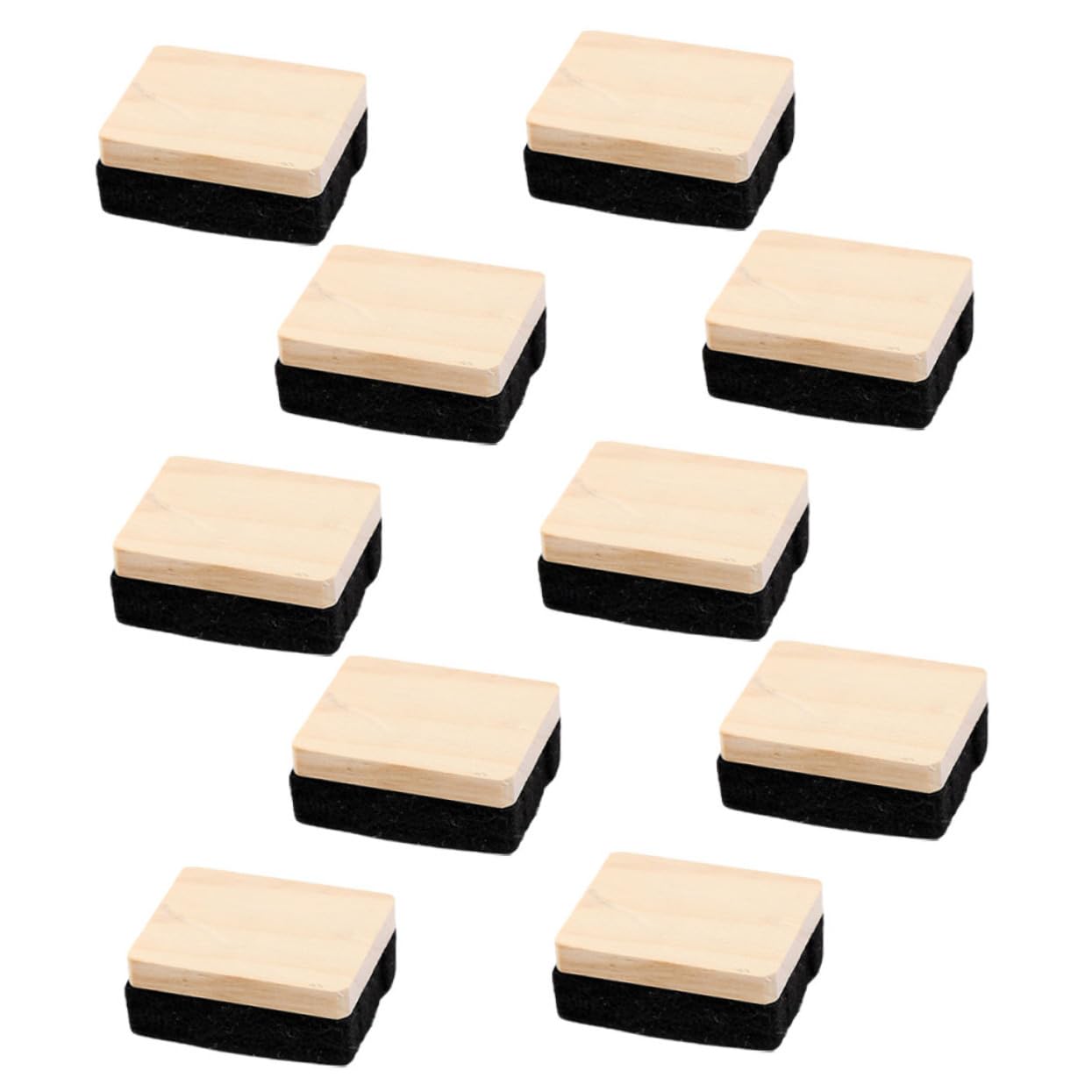Gadpiparty 4 Sätze Radiergummi Multipack Schwarz Kreidestaubtuch Planke Whiteboard-radierer Mini Tafelschwamm Kreidetafel-radierer Im Klassenzimmer Gefühlt 10 Stück * 4