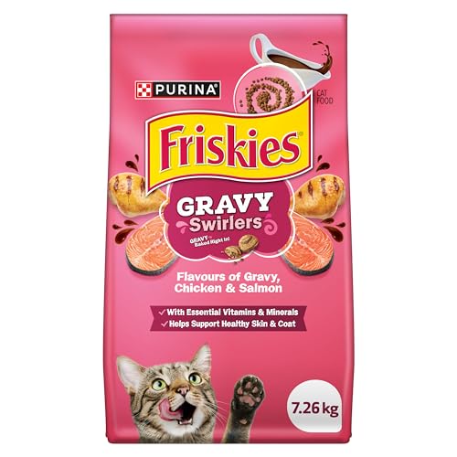 Friskies Gravy Swirlers Dry Cat Food – 7.26 kg Bag