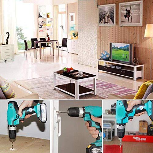 WEI-LUONG Tools Akku-Bohrschrauber, Haushalt Cordless Multifunktions Drill, 20V Lithium Akku-Bohrmaschine, Akkuschrauber… – Bild 6