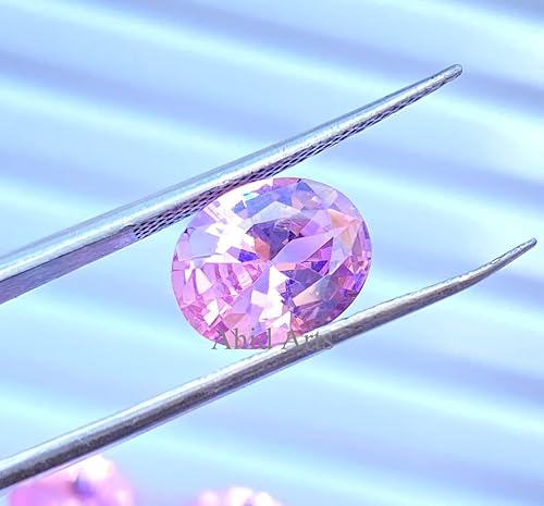 Miniatura 5 de 5 piezas de piedras preciosas sueltas facetadas de circón de Reino Unido para hacer joyas, forma ovalada, 0.315 x 0.394 in, Gema, Circonita.