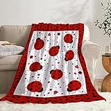 Todeyya Lady-Bug Baby Blanket Lady-Bug Blanket Gifts Super Soft Swaddle Toddler Blanket, Newborn, Infant Nursery Blanket for Stroller, Crib XS 40'x30' for Pets