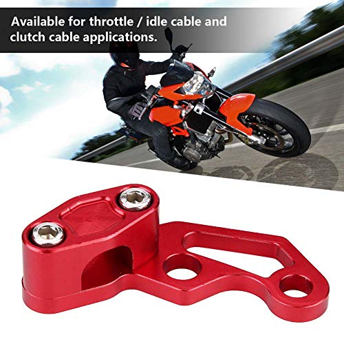 Braçadeiras de linha de freio de motocicleta, liga de alumínio motocicletas freio embreagem cabo gra