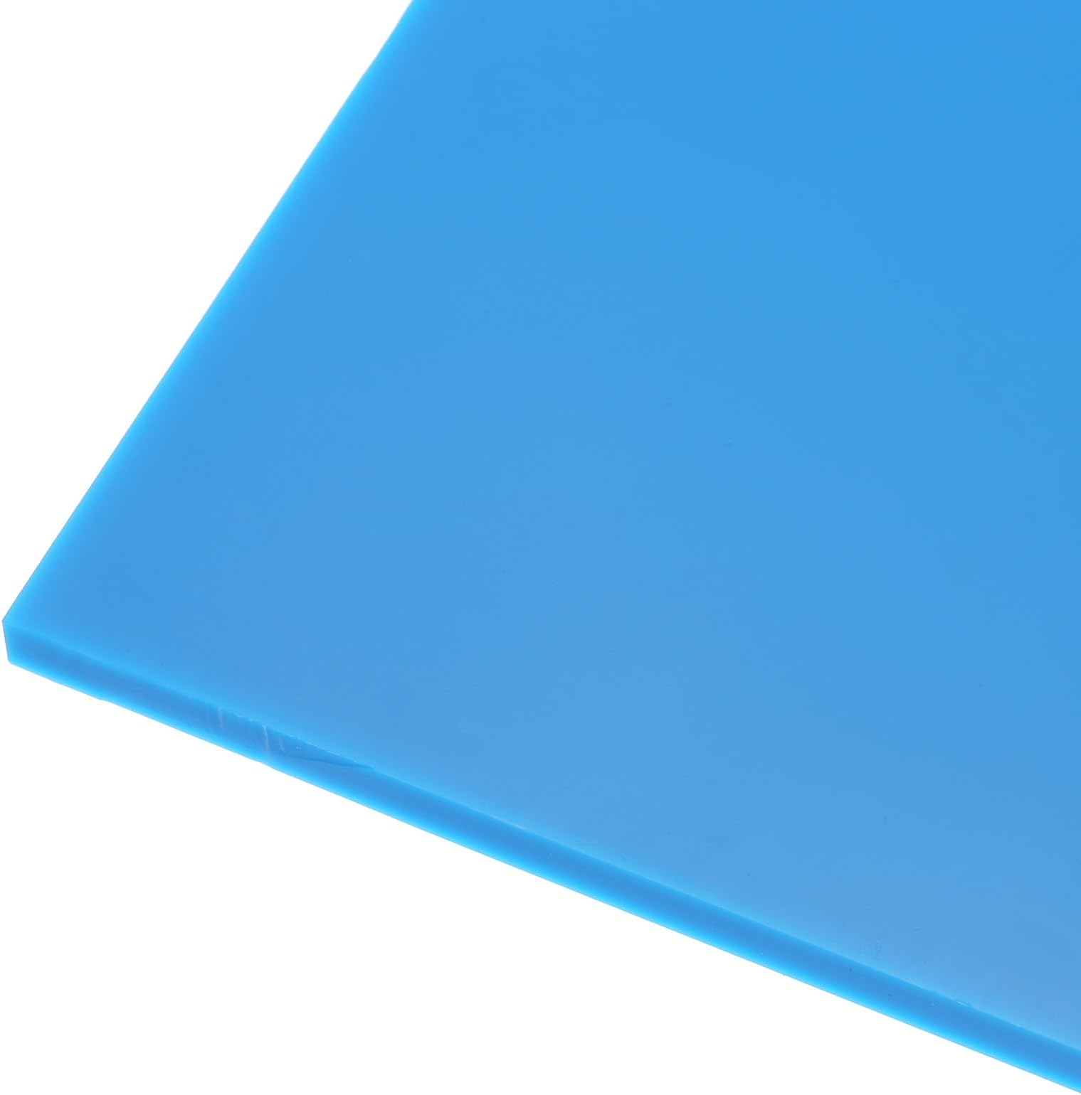 Rebower 305 x 305 x 6mm HDPE Plastic Sheet, High Density Polyethylene Sheet Cutting Board Blue Solid Block, [for Marine, DIY, Home Floor]