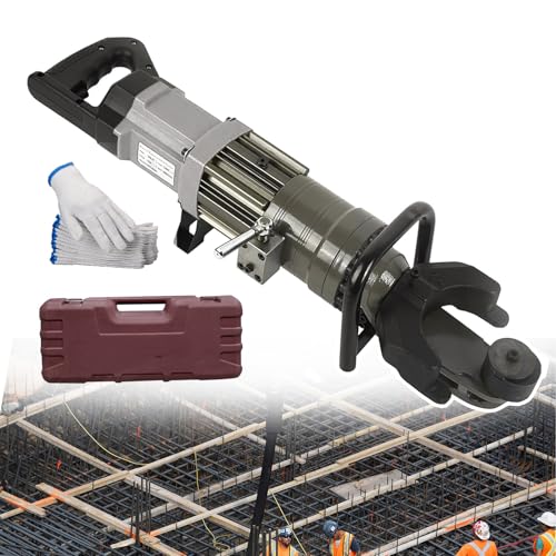 smafoseedding Herramienta Dobladora De Varillas De Refuerzo Hidráulica Eléctrica De 1200 W, Que Permite Doblar Fácilmente Barras De Acero De Refuerzo/ángulo De Doblado De 35 a 90°,22B