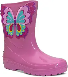 Galocha Infantil Feminina Nº 25 Ao 34 Bota Chuva Borboleta 09.19