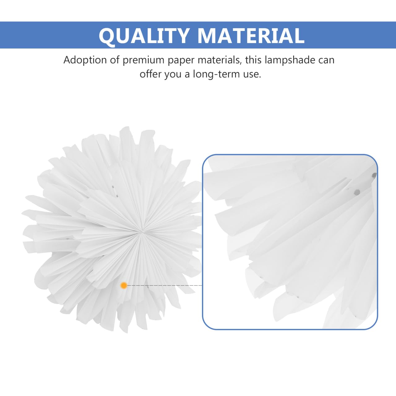 Veemoon Extra Large Fluffy Light Shade 60cm - Nordic Style Decorative Ceiling Lamp Cover for Home - Ceiling Light Protector - Image 4