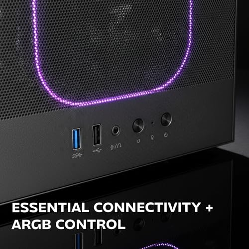 Caja gaming ATX Mars Gaming MC-Nebula de cristal templado y flujo de aire optimizado 5