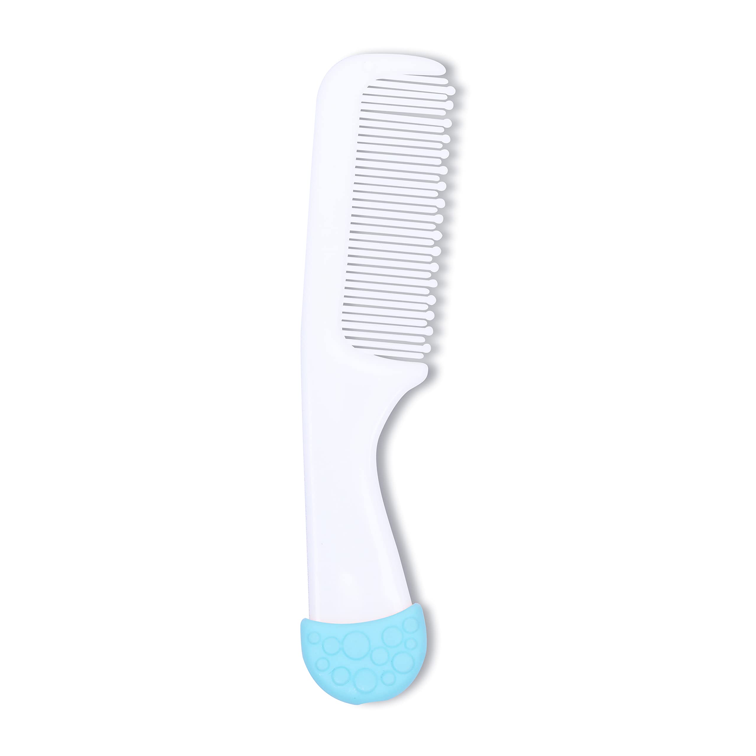 1st Step Matte Collection Easy Grip, Soft & Gentle Comb and Brush Grooming Set - Blue - Image 5 thumbnail